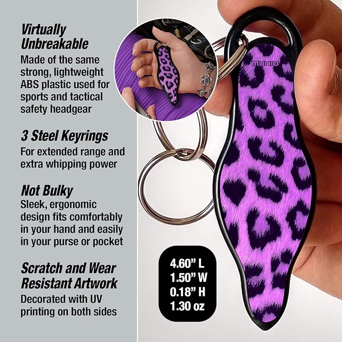 Self Defense Keychain Kit Purple TSA Approved